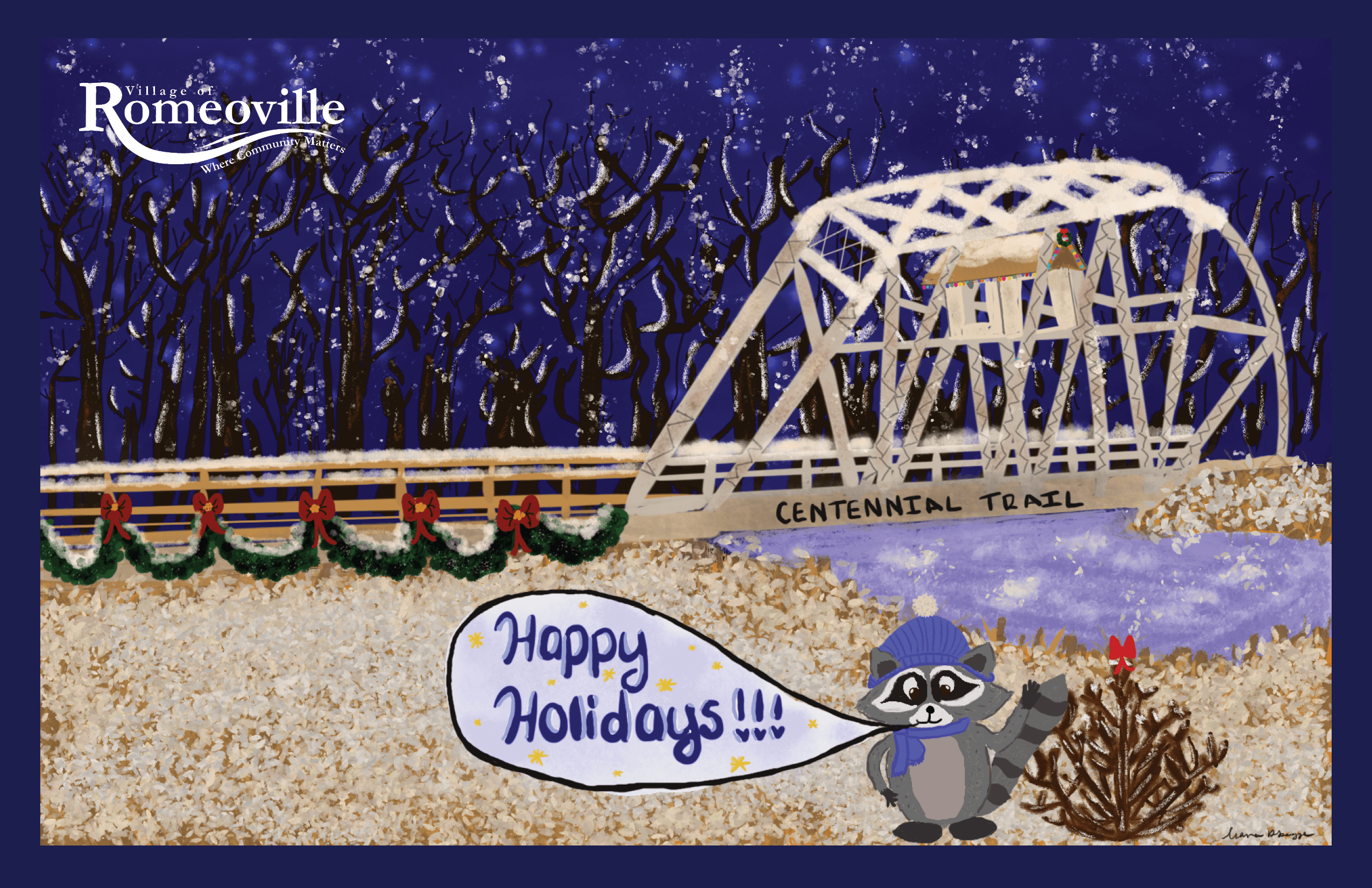 Holiday Card art for website