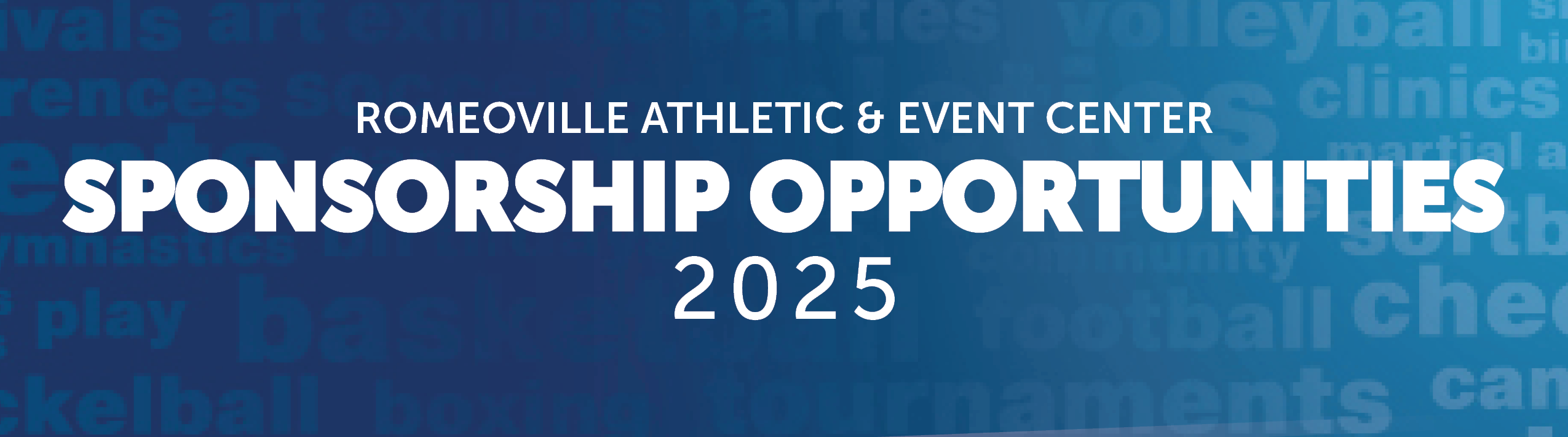 Romeoville Athletic & Event Center Sponsorship Opportunities 2025