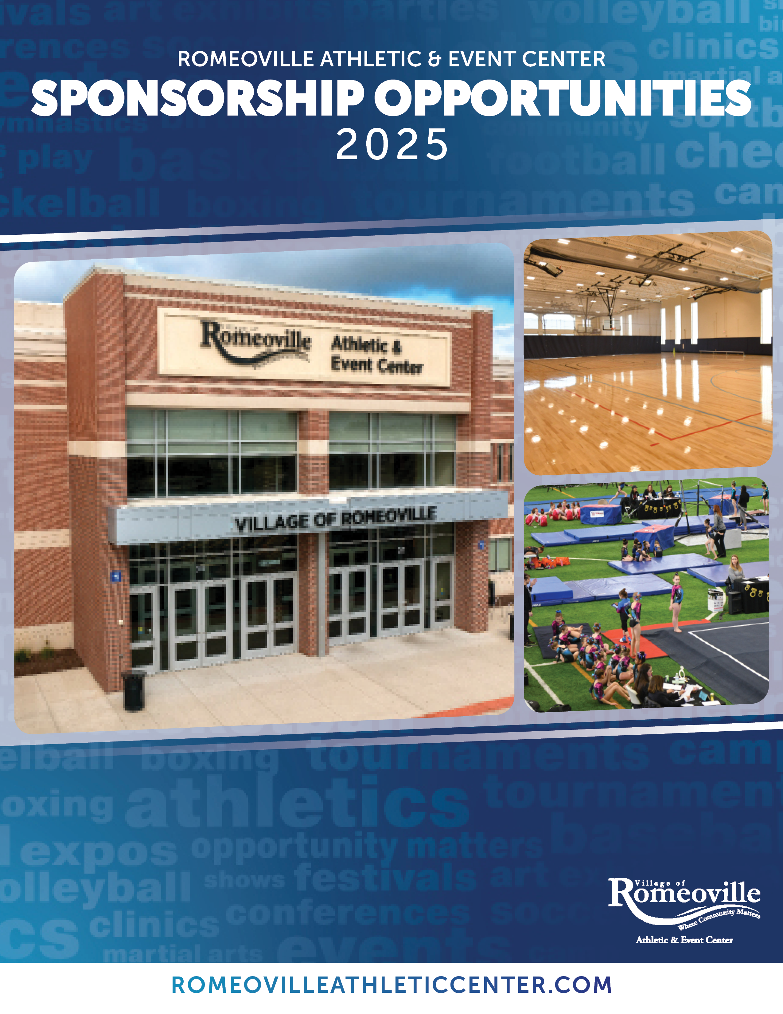 Romeoville Athletic & Event Center Sponsorship Booklet 2025