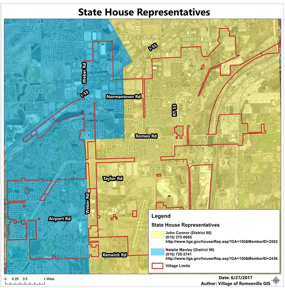 Romeoville State Representative Districts
