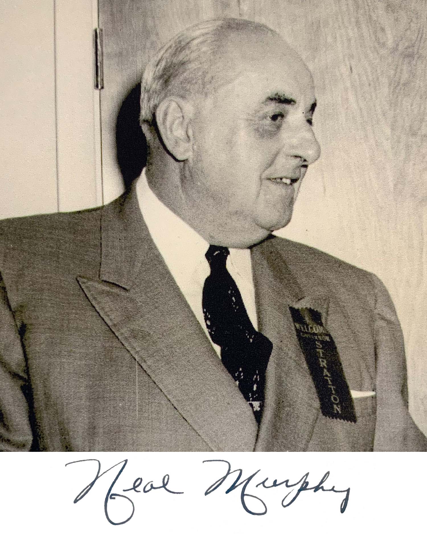 Mayor Murphy and his signature