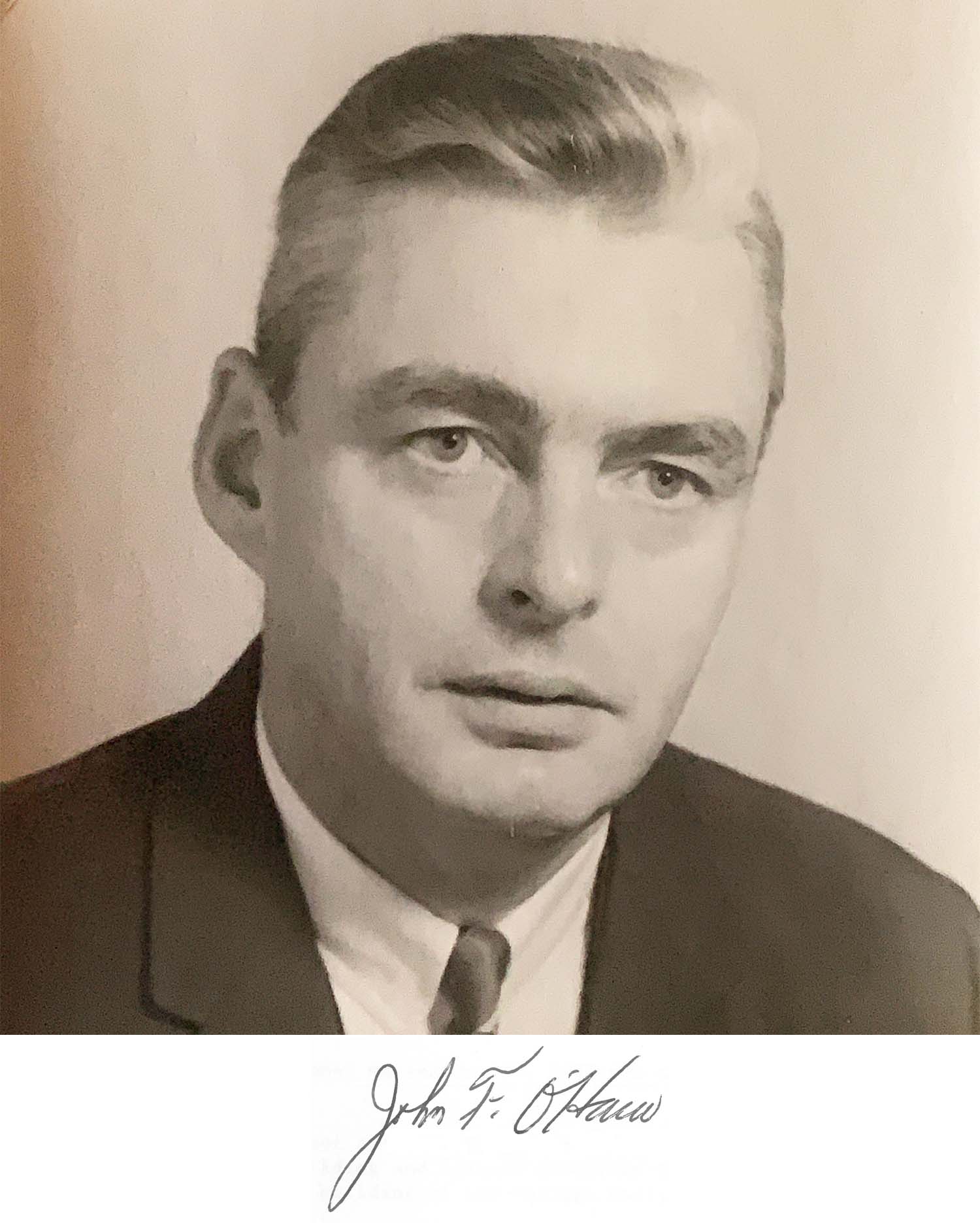 Mayor O'Hara and his signature