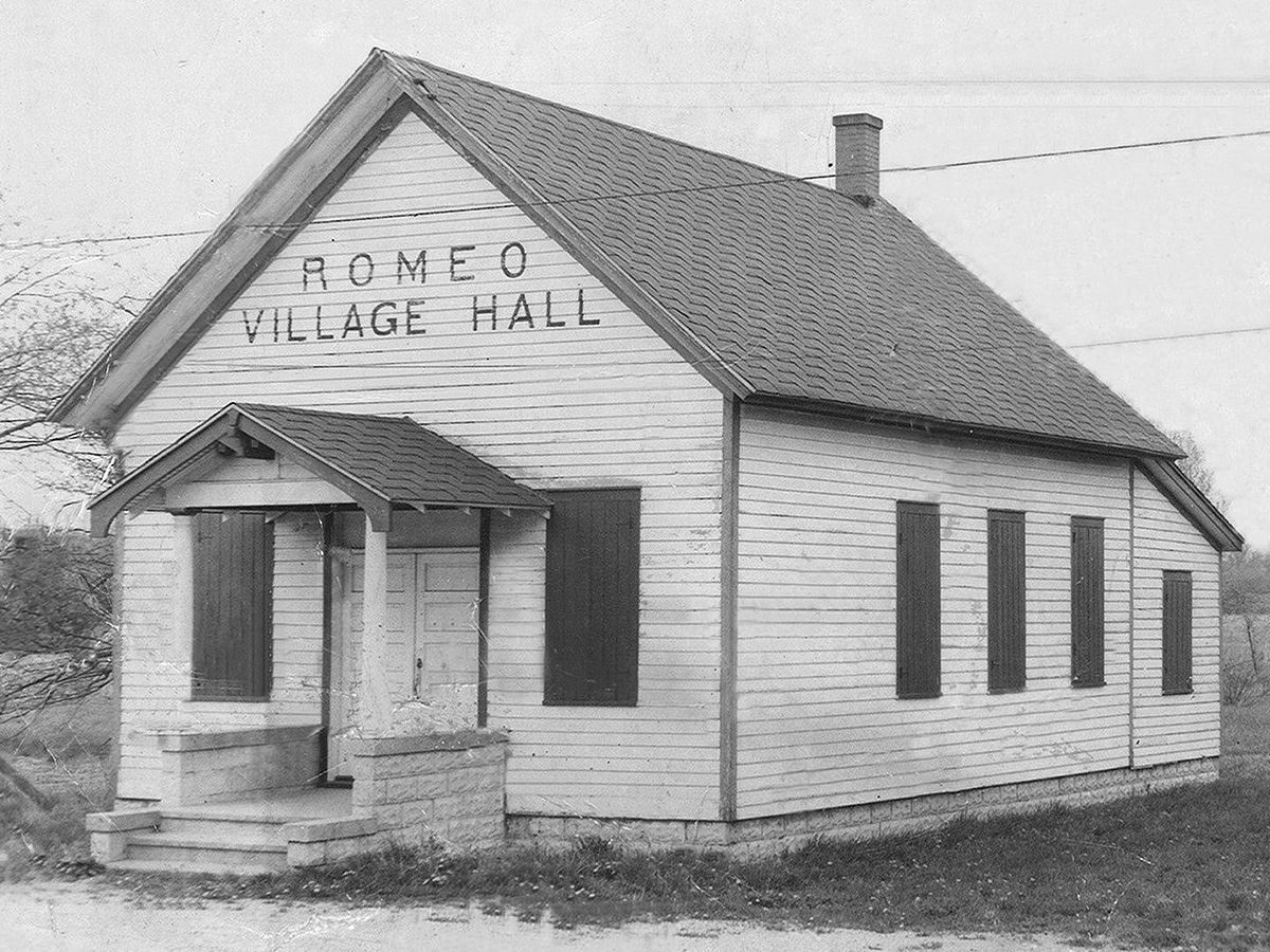 Romeoville's first Village Hall