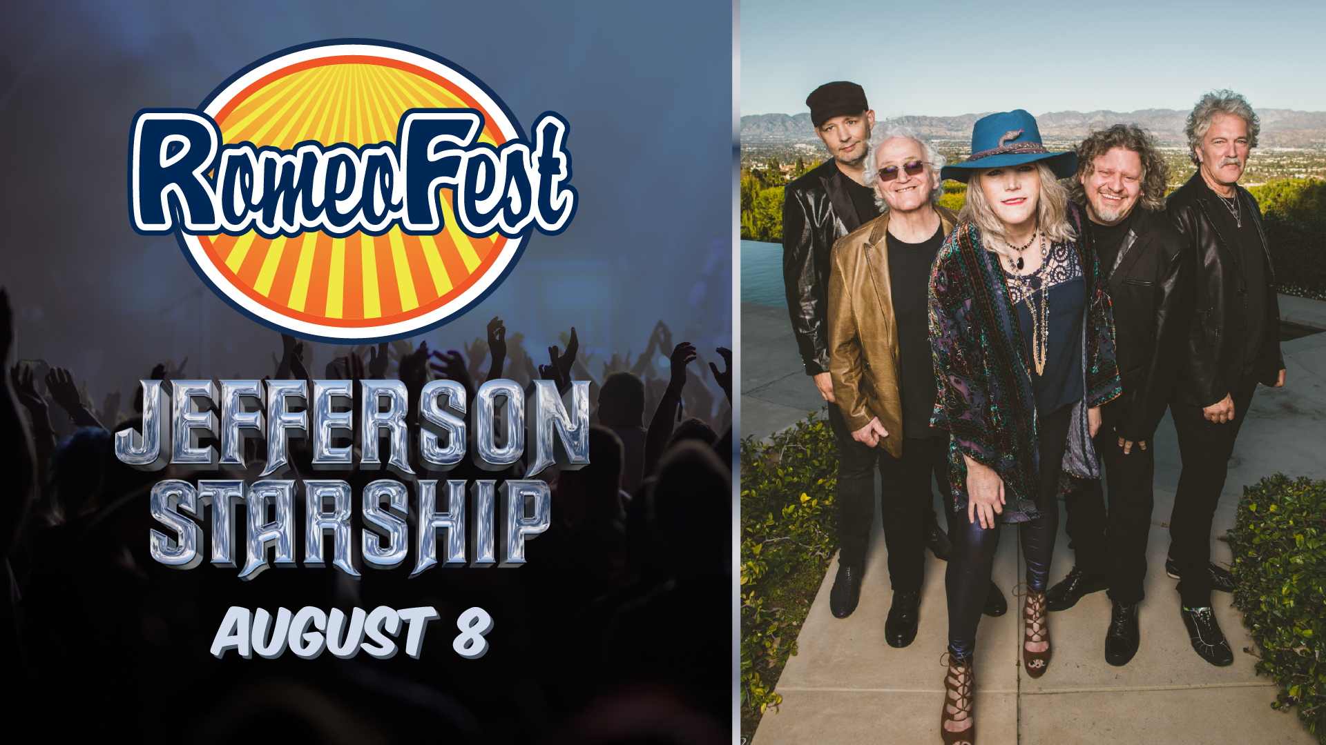 Image depicting members of the band Jefferson Starship who will be performing at RomeoFest